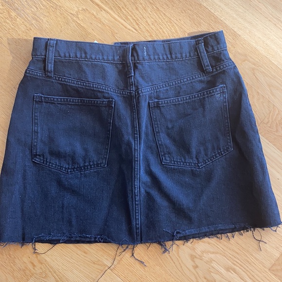 MADEWELL BLACK DENIM SKIRT NWT SIZE 29 - Picture 5 of 5